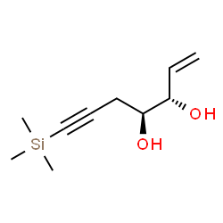 ChemSpider 2D Image | (3S,4S)-7-(Trimethylsilyl)-1-hepten-6-yne-3,4-diol | C10H18O2Si