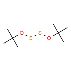 ChemSpider 2D Image | 2-Methyl-2-({[(2-methyl-2-propanyl)oxy]disulfanyl}oxy)propane | C8H18O2S2