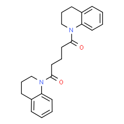 ChemSpider 2D Image | 1,5-Di(3,4-dihydro-1(2H)-quinolinyl)-1,5-pentanedione | C23H26N2O2