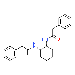 ChemSpider 2D Image | N,N'-(1R,2S)-1,2-Cyclohexanediylbis(2-phenylacetamide) | C22H26N2O2