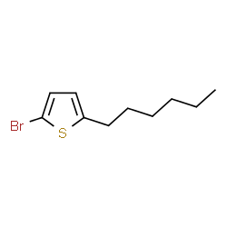 ChemSpider 2D Image | 2-Bromo-5-hexylthiophene | C10H15BrS