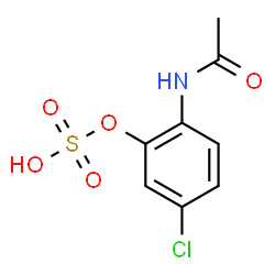 ChemSpider 2D Image | 2-Acetamido-5-chlorophenyl hydrogen sulfate | C8H8ClNO5S