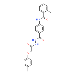 ChemSpider 2D Image | 2-Methyl-N-[4-({2-[(4-methylphenoxy)acetyl]hydrazino}carbonyl)phenyl]benzamide | C24H23N3O4