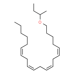 ChemSpider 2D Image | (5Z,8Z,11Z,14Z)-1-sec-Butoxy-5,8,11,14-icosatetraene | C24H42O