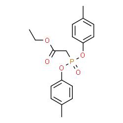 ChemSpider 2D Image | Ethyl [bis(4-methylphenoxy)phosphoryl]acetate | C18H21O5P