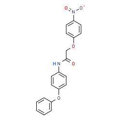 ChemSpider 2D Image | 2-(4-Nitrophenoxy)-N-(4-phenoxyphenyl)acetamide | C20H16N2O5