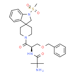 ChemSpider 2D Image | 1'-(2-Methylalanyl-O-benzyl-D-seryl)-1-[methyl(~35~S)sulfonyl]-1,2-dihydrospiro[indole-3,4'-piperidine] | C27H36N4O535S