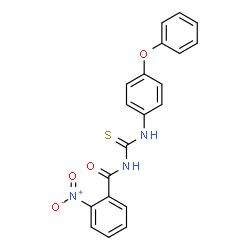 ChemSpider 2D Image | 2-Nitro-N-[(4-phenoxyphenyl)carbamothioyl]benzamide | C20H15N3O4S