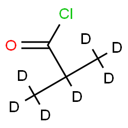 ChemSpider 2D Image | 2-(~2~H_3_)Methyl(~2~H_4_)propanoyl chloride | C4D7ClO