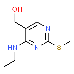 ChemSpider 2D Image | (4-(Ethylamino)-2-(methylthio)pyrimidin-5-yl)methanol | C8H13N3OS