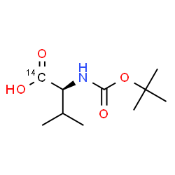 ChemSpider 2D Image | N-{[(2-Methyl-2-propanyl)oxy]carbonyl}-L-(1-~14~C)valine | C914CH19NO4