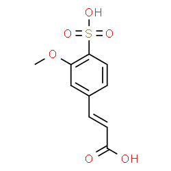 ChemSpider 2D Image | (2E)-3-(3-Methoxy-4-sulfophenyl)acrylic acid | C10H10O6S