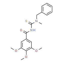ChemSpider 2D Image | N-[Benzyl(methyl)carbamothioyl]-3,4,5-trimethoxybenzamide | C19H22N2O4S