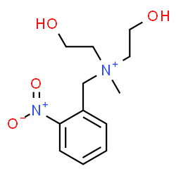 ChemSpider 2D Image | 2-Hydroxy-N-(2-hydroxyethyl)-N-methyl-N-(2-nitrobenzyl)ethanaminium | C12H19N2O4