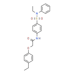ChemSpider 2D Image | 2-(4-Ethylphenoxy)-N-{4-[ethyl(phenyl)sulfamoyl]phenyl}acetamide | C24H26N2O4S