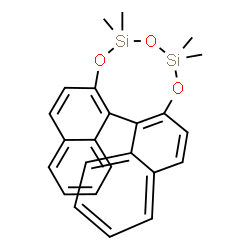 ChemSpider 2D Image | 12,12,14,14-Tetramethyldinaphtho[2,1-f:1',2'-h][1,3,5,2,4]trioxadisilonine | C24H24O3Si2