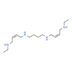 ChemSpider 2D Image | (2Z,2'Z)-N~1~,N~1~'-1,4-Butanediylbis(N~4~-ethyl-2-butene-1,4-diamine) | C16H34N4