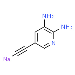 ChemSpider 2D Image | [(5,6-Diamino-3-pyridinyl)ethynyl]sodium | C7H6N3Na