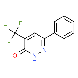 ChemSpider 2D Image | 6-Phenyl-4-(trifluoromethyl)-3(2H)-pyridazinone | C11H7F3N2O