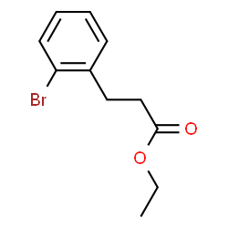 ChemSpider 2D Image | Ethyl 3-(2-bromophenyl)propanoate | C11H13BrO2
