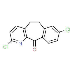 ChemSpider 2D Image | 2,8-Dichloro-5,6-dihydro-11H-benzo[5,6]cyclohepta[1,2-b]pyridin-11-one | C14H9Cl2NO