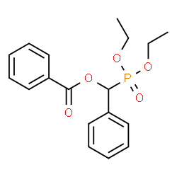 ChemSpider 2D Image | (Diethoxyphosphoryl)(phenyl)methyl benzoate | C18H21O5P