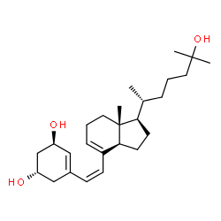 ChemSpider 2D Image | (1S,3R,6Z,17beta)-17-[(2R)-6-Hydroxy-6-methyl-2-heptanyl]-9,10-secoestra-4,6,8-triene-1,3-diol | C26H42O3