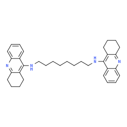 ChemSpider 2D Image | N,N'-Di(1,2,3,4-tetrahydro-9-acridinyl)-1,8-octanediamine | C34H42N4