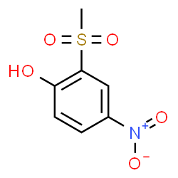 ChemSpider 2D Image | 2-METHANESULFONYL-4-NITROPHENOL | C7H7NO5S