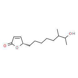 ChemSpider 2D Image | (5S)-5-(7-Hydroxy-6-methyloctyl)-2(5H)-furanone | C13H22O3