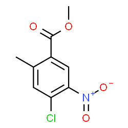 ChemSpider 2D Image | Methyl 4-chloro-2-methyl-5-nitrobenzoate | C9H8ClNO4