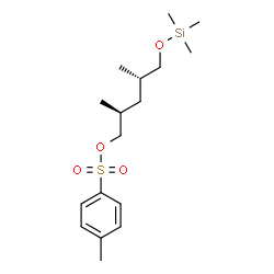 ChemSpider 2D Image | (2S,4S)-2,4-Dimethyl-5-[(trimethylsilyl)oxy]pentyl 4-methylbenzenesulfonate | C17H30O4SSi