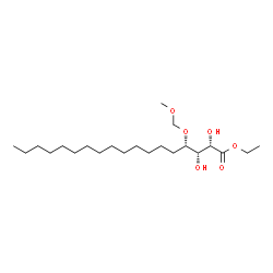 ChemSpider 2D Image | Ethyl (2S,3S,4S)-2,3-dihydroxy-4-(methoxymethoxy)octadecanoate | C22H44O6