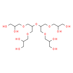 ChemSpider 2D Image | 3,3',3'',3'''-{Oxybis[2,1,3-propanetriylbis(oxy)]}tetra(1,2-propanediol) | C18H38O13