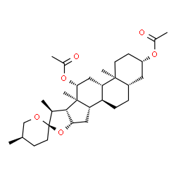 ChemSpider 2D Image | (3beta,5alpha,12beta,25R)-Spirostan-3,12-diyl diacetate | C31H48O6