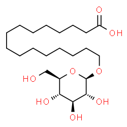 ChemSpider 2D Image | 16-(beta-D-Glucopyranosyloxy)hexadecanoic acid | C22H42O8