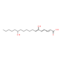 ChemSpider 2D Image | (2E,4E,6Z)-6,13-Dihydroxy-2,4,6-octadecatrienoic acid | C18H30O4