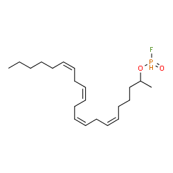 ChemSpider 2D Image | (6Z,9Z,12Z,15Z)-6,9,12,15-Henicosatetraen-2-yl phosphonofluoridate | C21H36FO2P