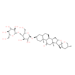 ChemSpider 2D Image | (3alpha,25R)-11-Oxospirostan-3-yl 4-O-beta-D-glucopyranosyl-alpha-L-idopyranoside | C39H62O14