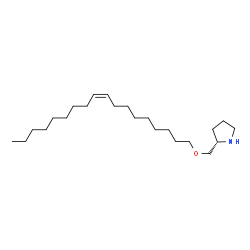 ChemSpider 2D Image | (2S)-2-{[(9Z)-9-Octadecen-1-yloxy]methyl}pyrrolidine | C23H45NO