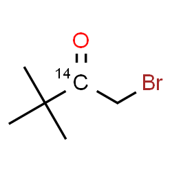 ChemSpider 2D Image | 1-Bromo-3,3-dimethyl-2-(2-~14~C)butanone | C514CH11BrO