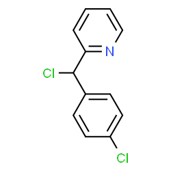 ChemSpider 2D Image | 2-(chloro(4-chlorophenyl)methyl)pyridine | C12H9Cl2N
