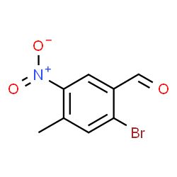 ChemSpider 2D Image | 2-Bromo-4-methyl-5-nitrobenzaldehyde | C8H6BrNO3
