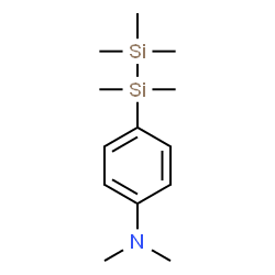 ChemSpider 2D Image | N,N-Dimethyl-4-(pentamethyldisilanyl)aniline | C13H25NSi2