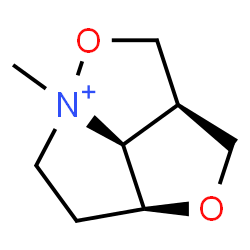 ChemSpider 2D Image | (2aR,6aS,6bS)-4a-Methylhexahydro-2H-1,4-dioxa-4a-azoniacyclopenta[cd]pentalene | C8H14NO2