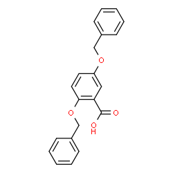 ChemSpider 2D Image | 2,5-Bis(benzyloxy)benzoic acid | C21H18O4