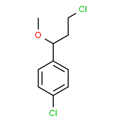 ChemSpider 2D Image | 3-(4-Chlorophenyl)-3-Methoxypropyl Chloride | C10H12Cl2O