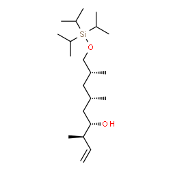 ChemSpider 2D Image | (3R,4S,6S,8R)-3,6,8-Trimethyl-9-[(triisopropylsilyl)oxy]-1-nonen-4-ol | C21H44O2Si