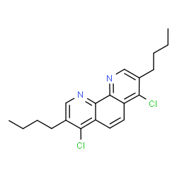 ChemSpider 2D Image | 3,8-Dibutyl-4,7-dichloro-1,10-phenanthroline | C20H22Cl2N2