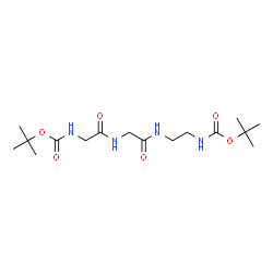 ChemSpider 2D Image | N-{[(2-Methyl-2-propanyl)oxy]carbonyl}glycyl-N-[2-({[(2-methyl-2-propanyl)oxy]carbonyl}amino)ethyl]glycinamide | C16H30N4O6